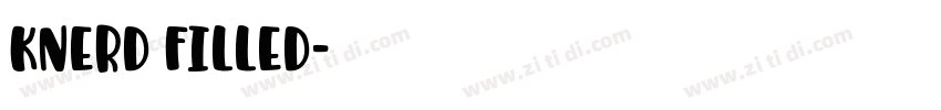 KNERD FILLED字体转换